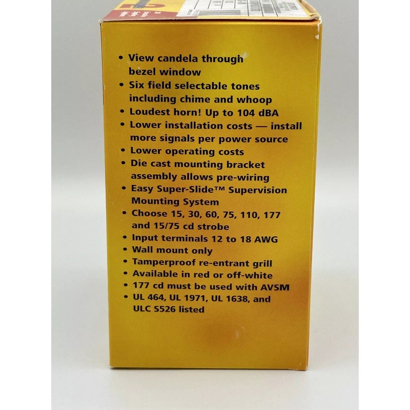 Gentex NEW Gentex Commander 2 GES24-30WW Wall Mount 30CD Fire