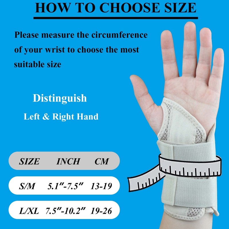 Carpal Tunnel Wrist Brace, Adjustable Wrist Support Brace, Night Wrist