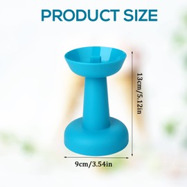 LUTER 2pcs Drip Free Popsicle Holder, Reusable No Drip Popsicle Holder for Kids No Freeze Ice Popsicle Holders Washable Ice Cream Cone for Girls Boys, Blue,Red, (A29131)