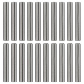 FOCMKEAS 20 PCS Dowel Pins 2 mm Dia. x 18 mm/0.71" Length 304 Stainless Steel Shelf Support Pegs Pin Metal Rod Fasten Elements Used On Location