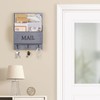 DLQuarts Mail Organizer with Key Holder for Wall Decorative Mail