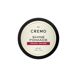 Cremo Pomada de brillo para peinar el cabello, alta sujeción y brillo, 4 onzas