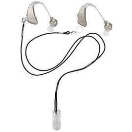 Hearing Aid Clip - Protective Holder with Anti Lost Lanyard Cord - Rope with Loops and Clip and Security Clip Ideal for Behind the Ear Hearing Aids and Personal Sound Amplifiers