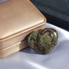 XIANNVXI 45mm 1.8" Bloodstone Crystal Heart Stone Natural Crystal Gemstone