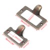 JUNESUN 6x Handle File Name Card Cabinet Label Holder Antique