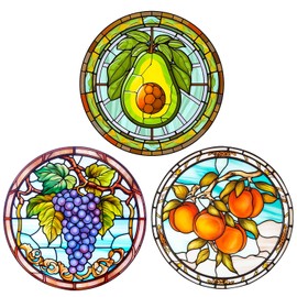 WBQMUNY 3 Styles Window Decals Static Flower of Life Glass Sliding Door Sticker Clings Waterproof Vinyl Film Spring Bedroom Bathroom Decals for Prevent Birds Strikes