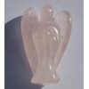 Crystal Angel Figure - Rose Quartz - Pink - 1.38"