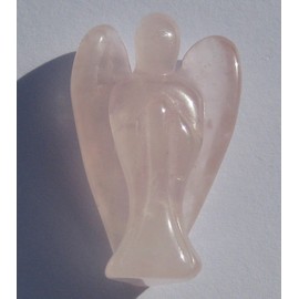 Crystal Angel Figure - Rose Quartz - Pink - 1.38"
