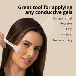 7eWellness Cepillo aplicador de silicona - Cepillo aplicador de máscara para el cuidado de la piel facial, cepillo reutilizable para la máscara antienvejecimiento, aplicador de máscara facial suave y duradero para geles, máscaras de bricolaje, fácil de li