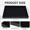 JETEHO Velvet Jewelry Tray for Drawers Black Jewelrys Display Tray