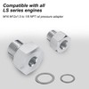 lasuroa 2pcs Oil Pressure Sensor Adapter, M16x1.5 M12x1.5 to 1/8