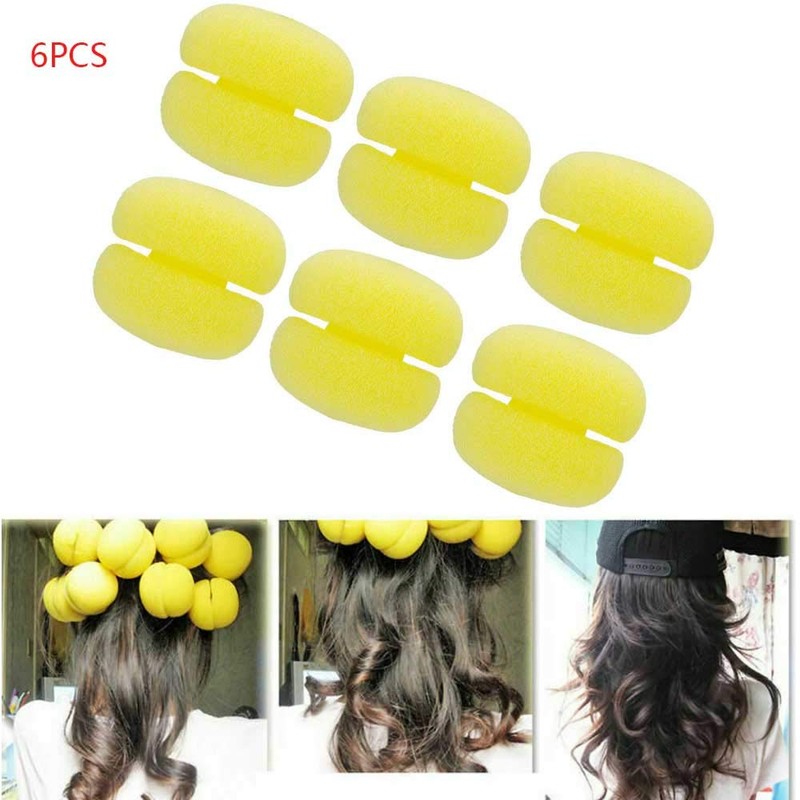 F Fityle Sponge Curler, Hair Roller, Curly Curler, Tool Bangs,