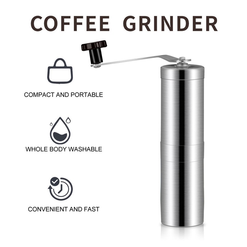 Manual Coffee Grinder Stainless Steel Conical Burr Bean with Hand