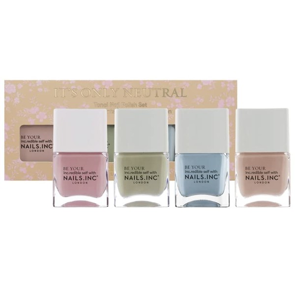 NAILS INC It's Only Neutral 4 PC. Tonal Nail Polish