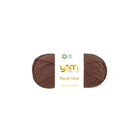 Purely Giza, Yarn E–verse, 100% Giza Egyptian Cotton Yarn, Matte Finish, 50g/125m Skein – Soft Yarn for Knitting & Crochet, Mercerized, Non-Splitting, Ideal for Baby & Summer Projects (1, 85)