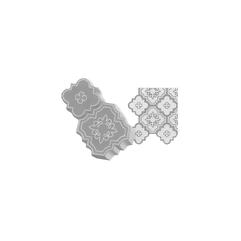 Oriental Plaster Formwork Mould Plaster Maker Paving Plate Casting Mould
