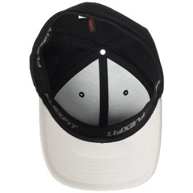 Flex fit Wooly Combed 2-Tone Cap, Blk/Silver, L-XL