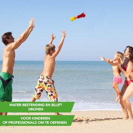 Tunturi Indiaca Play - Indiaca Spiel - Peteca Spiel - Indiaca Ball - Federball Spiel - Handschlagball