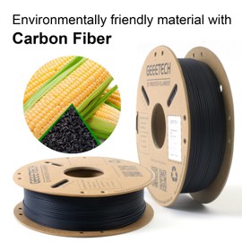 Geeetech PLA-CF Filament, Blue PLA Carbon Fiber 3D Printer Filament 1.75mm, PLA 1kg Cardboard Spool (2.2lbs), Dimensional Accuracy +/- 0.02 mm, PLA Filament for 3D Printer