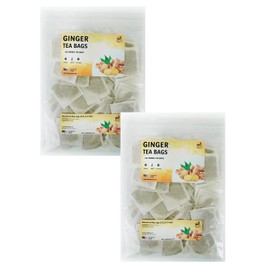 TeadreamTea Ginger Tea Bags - 400 Bleach-Free Tea Bags | Caffeine Free, Antioxidant, Calms Upset Stomach - Strengthen Immune System - Herbal Ginger Tea