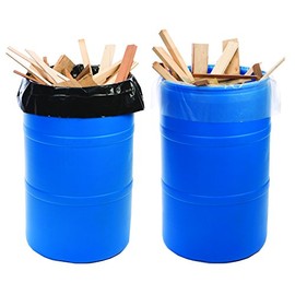 38 X 65" 3 Mil 55-60 Gallon Clear Drum Liners on Roll (100 Roll) - Laddawn 6905