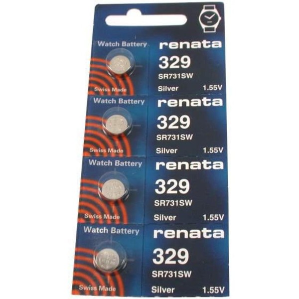 #329 Renata Watch Batteries 4Pcs