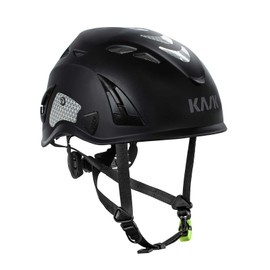 KASK Superplasma PL HiViz 2.0 Safety Helmet, Mountaineering Helmet, Industrial Climbing Helmet, Size 51-62 cm, Universally Adjustable, Colour: Black