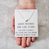 Philip Jones Sterling Silver Friendship Quote Star Necklace