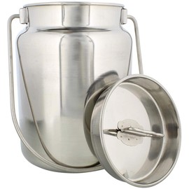 Stainless Steel Milk Can Tank | Stainless Steel Jug, Rustic Milk Cans with Lid, Old Fashion Milk Jug 4 Liter (1 Gallon)