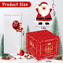 MEI Christmas Money Box for Cash Gift Pull, Surprise Money Gift Boxes for Kids Adult