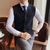 Men's Sweater Vest V-Neck Sleeveless Knitted Cardigan DXL Big and