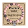 AILUOR Teacher Appreciation Gifts, Teacher Bracelet Gifts, Natural Stone Bracelet,