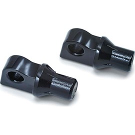 Kuryakyn Peg Adapters, Male Mount, Gloss Black
