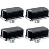 4x Oven Hob Cooker Knob Black Switch Compatible With Belling