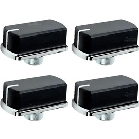 4x Oven Hob Cooker Knob Black Switch Compatible With Belling 444449571 083240904