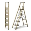 5 Step Ladders for Home, 300lbs Load, 46'' Top Step,