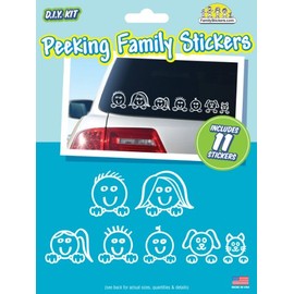 WMI Designs Spähen Family Car Stickers – Contains 11 Stickers