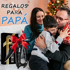 Regalo Dia Del Padre Para Papa,Herramienta Multiusos 6 en 1 Multifuncional Plegables Regalos para papá,Día Del Padre Regalos Originales,para Destornilladores, Abridor de Botellas,Herramientas
