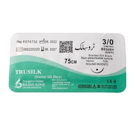 Silk Suture Threads 12 PCS Including 3/0 and 4/0 Best Braided Silk Black Suture Practice Thread For Medical Students Doctors Dental Nurses and Veterinarians | Suture Kit Add-on