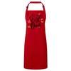 Fabulous Premium-Küchenschürze Rot Der beste Papa Kalligraphie Herz Vatertag