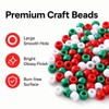 500Pcs Christmas Pony Beads Bulk Acrylic Beads for Jewelry Making