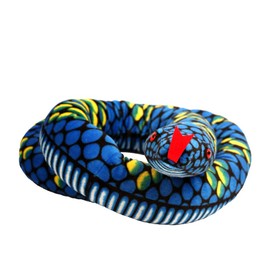 FeiWen Snake Stuffed Animal, Plush Toy, Reptile, Gifts for Kids, 114in (2.8m Blue)
