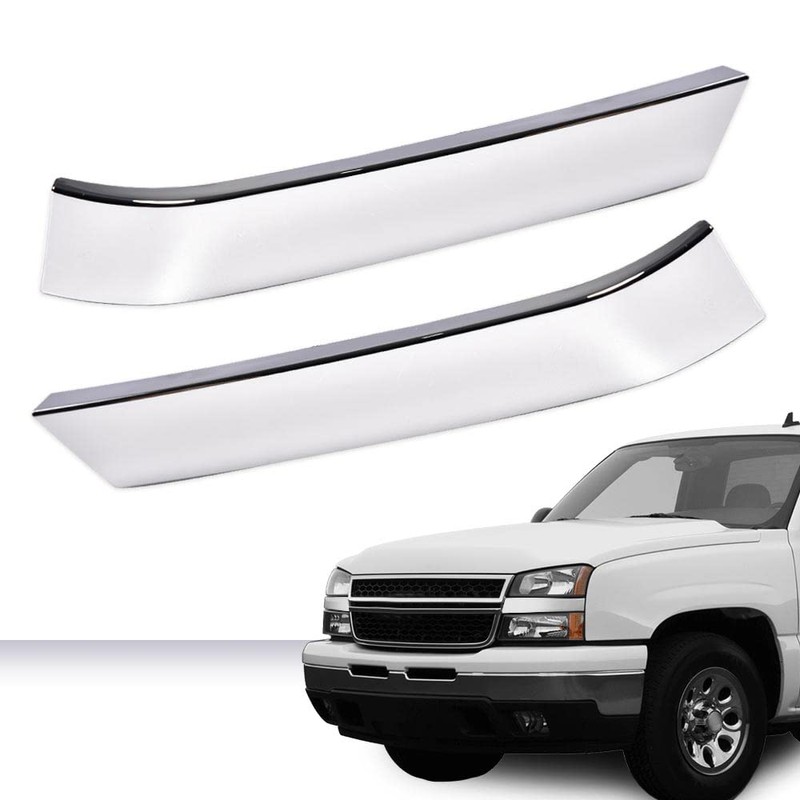 G-PLUS Front Grille Molding Trim Primed Compatible with 2003-2007 Chevy