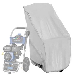 Pressure Washer Cover Oxford Fabric Waterproof Smart Electric Pressure Washer Cover for Gas Pressure Washer Pressure Washer Machine Protective Covers with Windproof Drawstring for Outdoor Grey