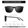 ANYLUV Polarised Sunglasses Men Women Outdoor Sunglasses Unisex Retro Black