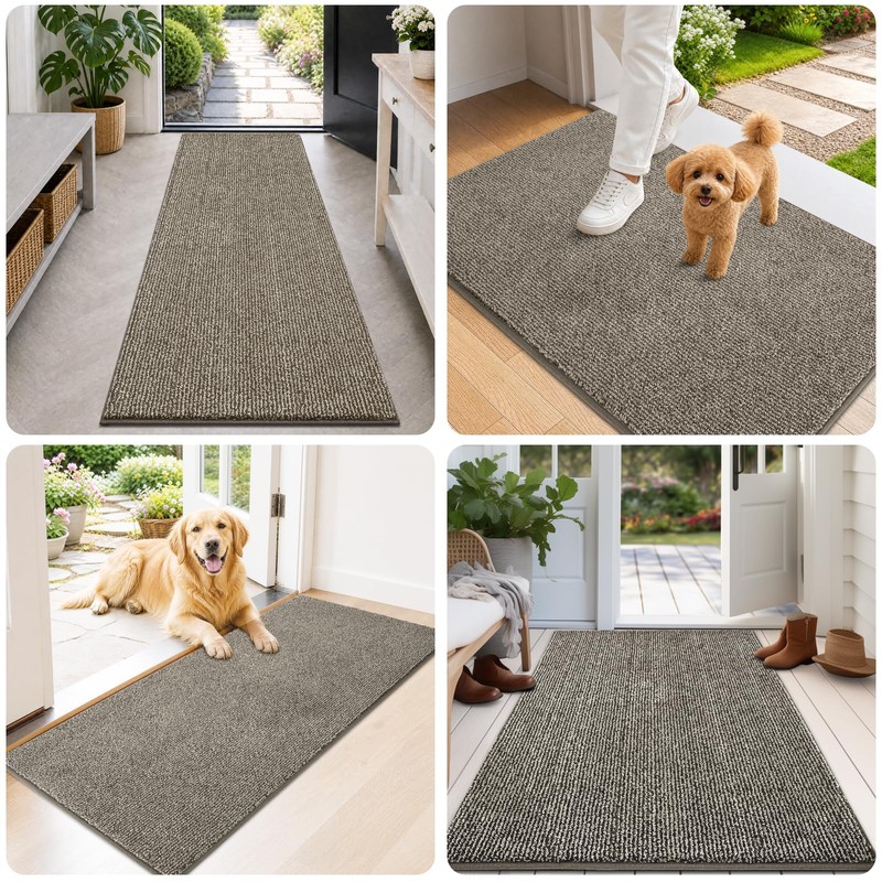 DOMUSTEX Runner Rug 32" x 84", for Hallway, Kitchen, Floor,