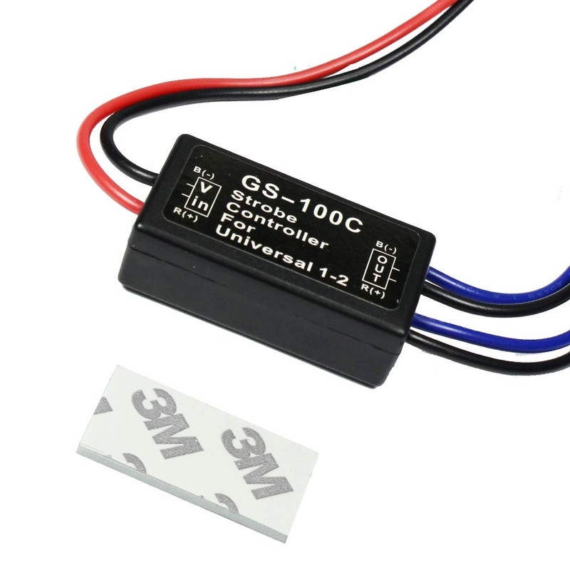 HUIQIAODS 12V GS-100C Flash Strobe Controller Auto Car Flasher Module