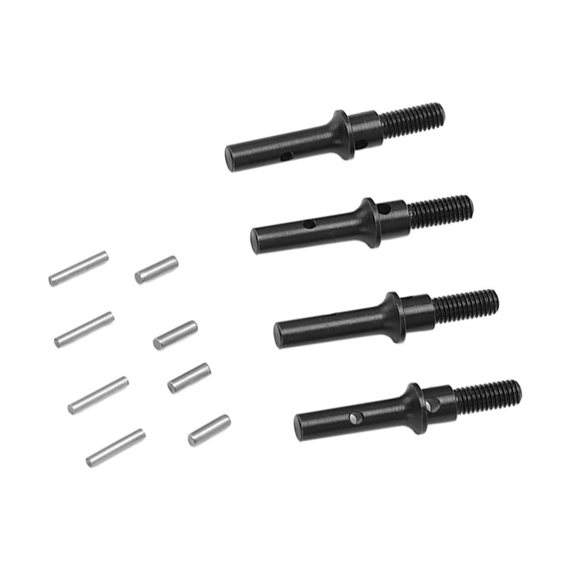 4Pcs Steel Front Rear Portal Stub Axle Drive Shaft for