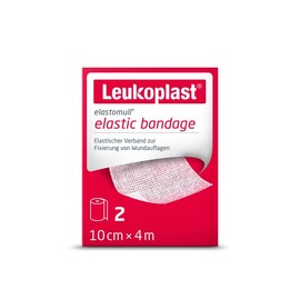 Leukoplast® Elastomull® Elastic Fixation Bandage 10cm x 4m 2 Rolls for Moving and Conical Body Parts and Joints