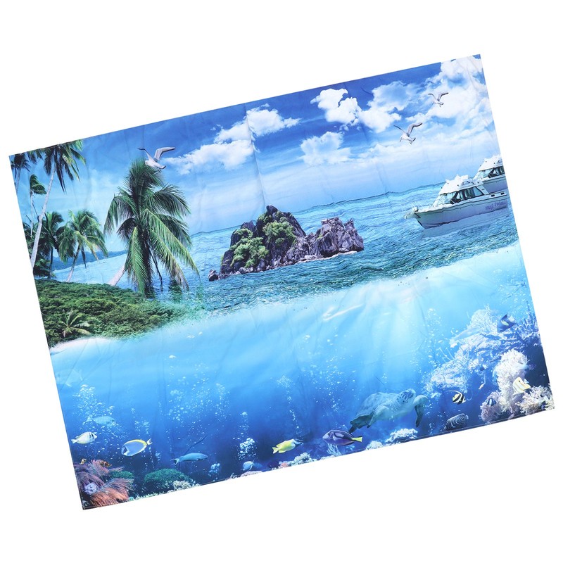 200x150cm Tapestry Scenery Summer Beach Sea View Background Tapestry Home